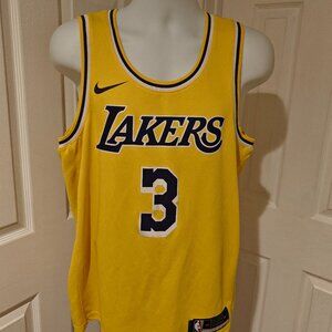 Los Angeles Lakers Anthony Davis 22/23 Nike Swingman Jersey Yellow Men's Size L